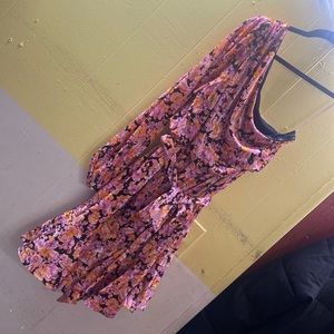 NWT BCBGeneration Women's Asymmetrical Belted Dress Size 8 Color Retro